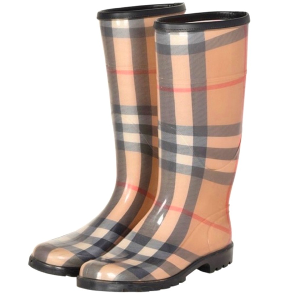 Burberry Nova Check Rain Boots